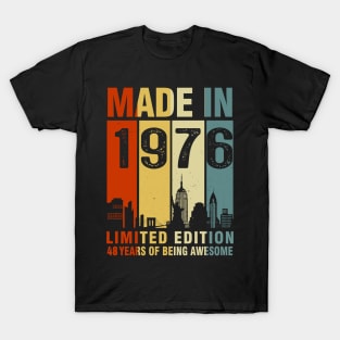 Made In 1976 48th Birthday 48 Years Old T-Shirt